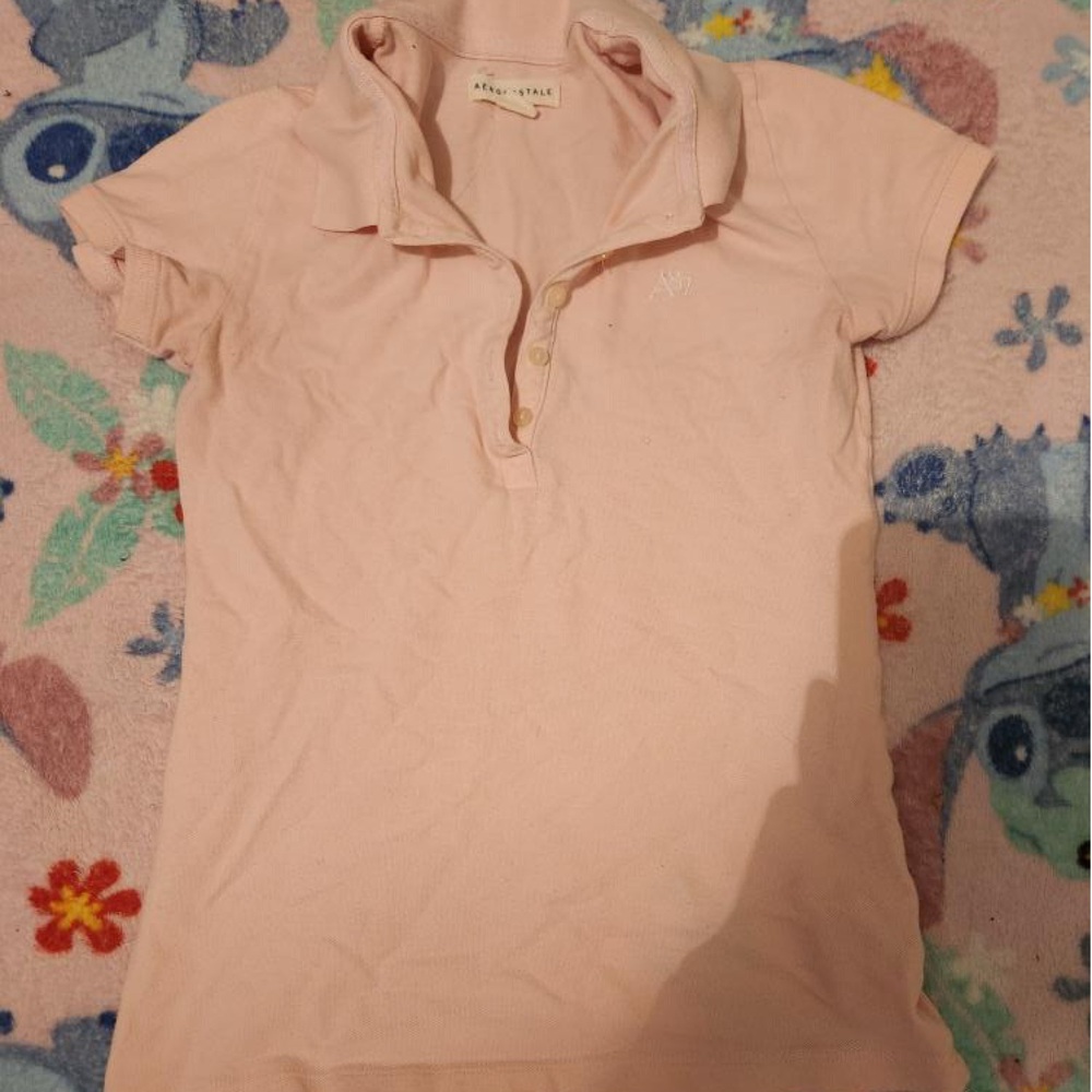 Aeropostale Soft Pink Polo Shirt